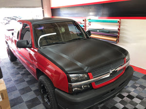 Carbon Fiber Hood Wraps