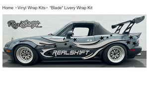 Drift Car Upgrade: Blade Livery Vinyl Decal Kit